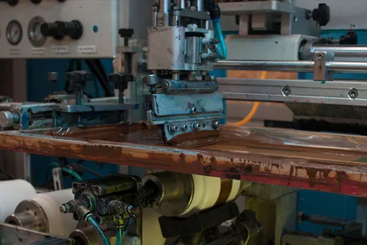 Silk screening machine